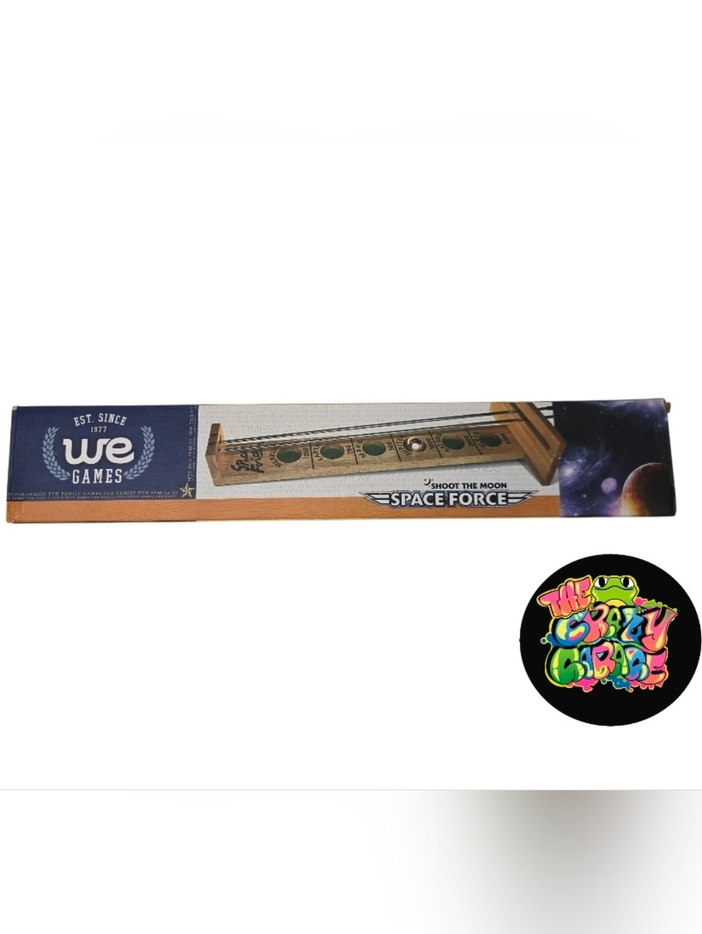 WE Games Space Force Shoot The Moon Solid Wood With Steel Game New OB